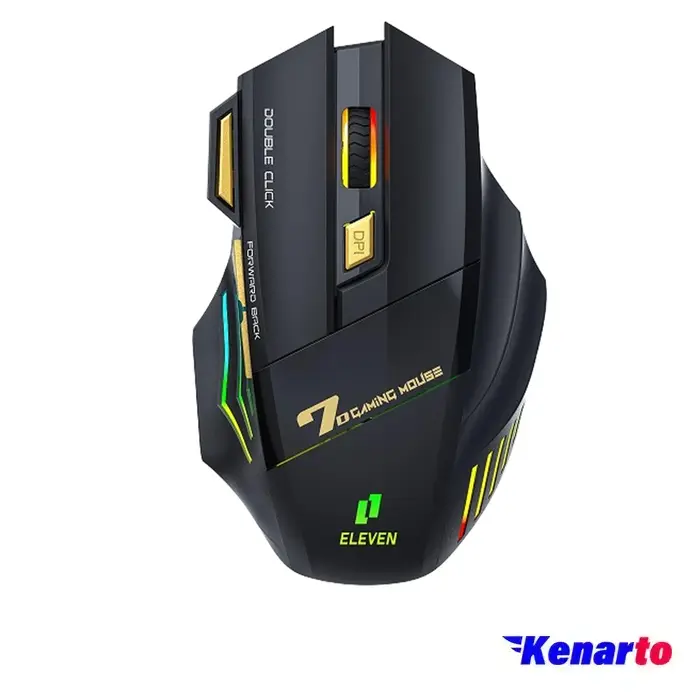 ماوس مخصوص بازی بی سیم بلوتوث شارژی ایلون مدل GM7B RGB