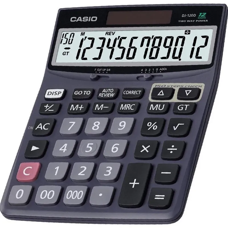 ماشین حساب کاسیو مدل DJ-120D