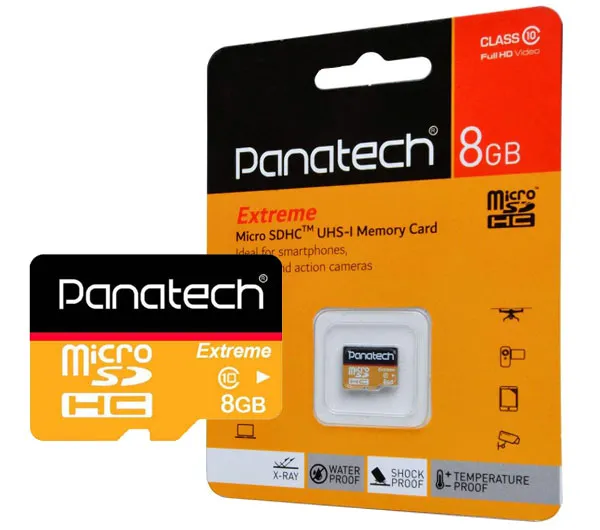 کارت حافظه microSDHC پاناتک کلاس 10 استاندارد سرعت 30MBps ظرفیت 8 گیگابایت
