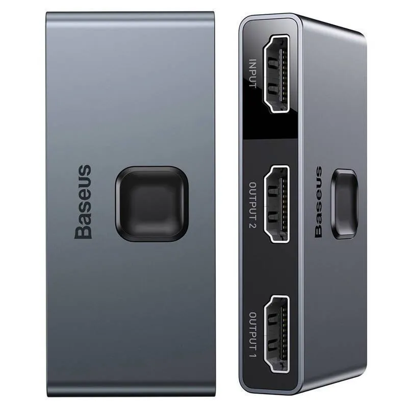 سوئیچ 1 به 2 HDMI باسئوس مدل CAHUB-BC0G