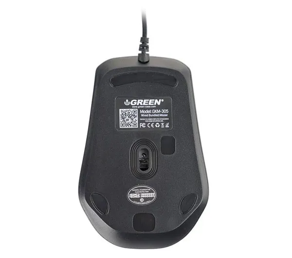 کیبورد و ماوس گرین مدل GKM-305 با حروف فارسی