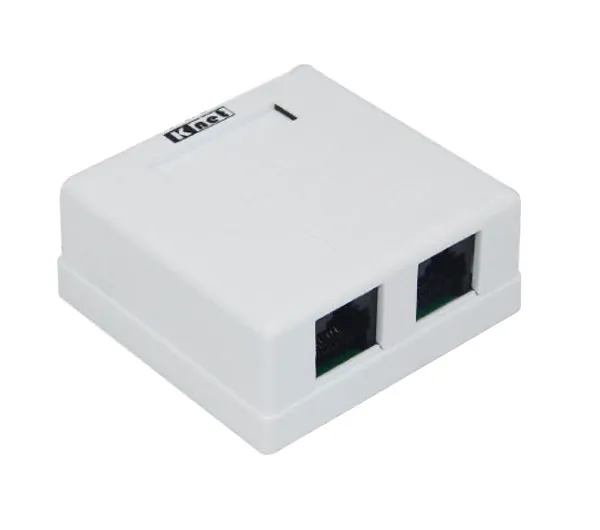 باکس و کیستون دو پورت روکار کی نت مدل Cat5