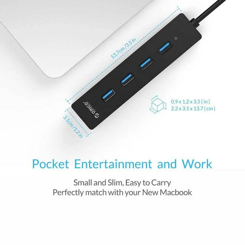 هاب 4 پورت  USB3.0 اوریکو مدل W8PH4-U3-BK