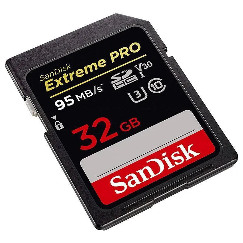 کارت حافظه SDHC سن دیسک مدل Extreme PRO V30 کلاس 10 استاندارد UHS-I سرعت 95MBps ظرفیت 32 گیگابایت