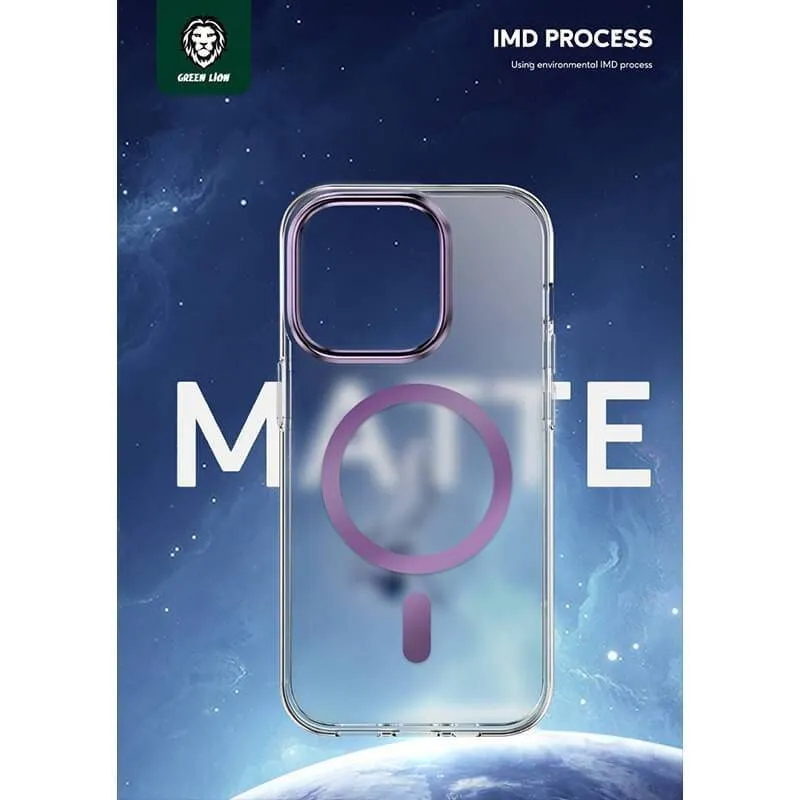 کاور گوشی گرین لاین مدل Matte Magsafe مناسب برای iphone 14 Pro