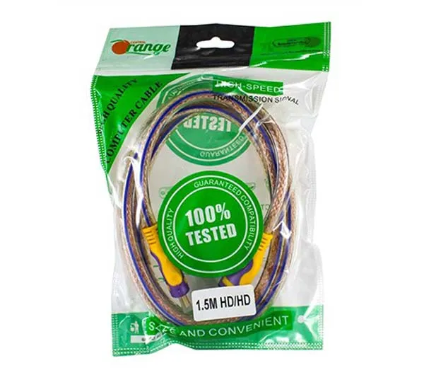 کابل HDMI اورنج طول 1.5 متر آلیاژ تمام مس