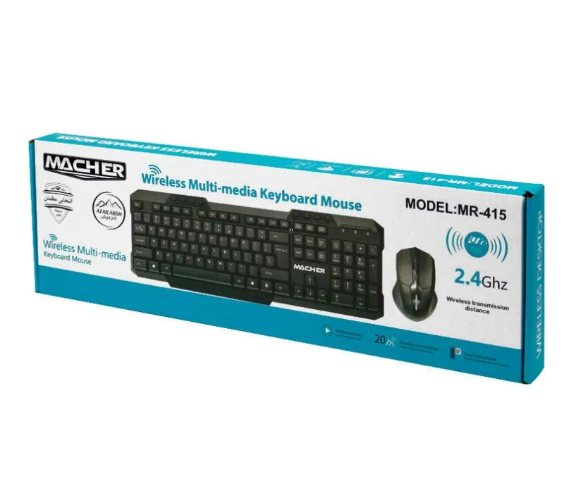 کیبورد و ماوس بی سیم مچر مدل MR-415W