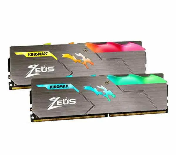 رم دسکتاپ DDR4 تک کاناله 3200 مگاهرتز CL17 کینگ مکس مدل Zeus Dragon RGB ظرفیت 16 گیگابایت