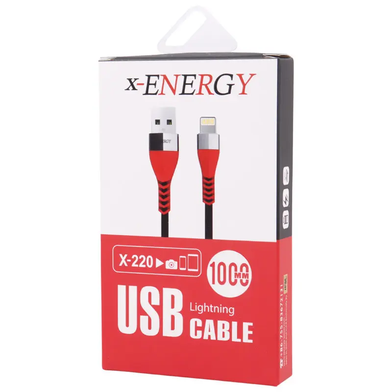 کابل تبدیل USB به Lightining ایکس انرژی مدل X-220 طول 1 متر