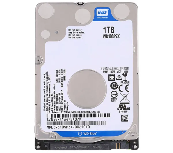 هارد اینترنال وسترن دیجیتال مدل WD10SPZX ظرفیت 1 ترابایت
