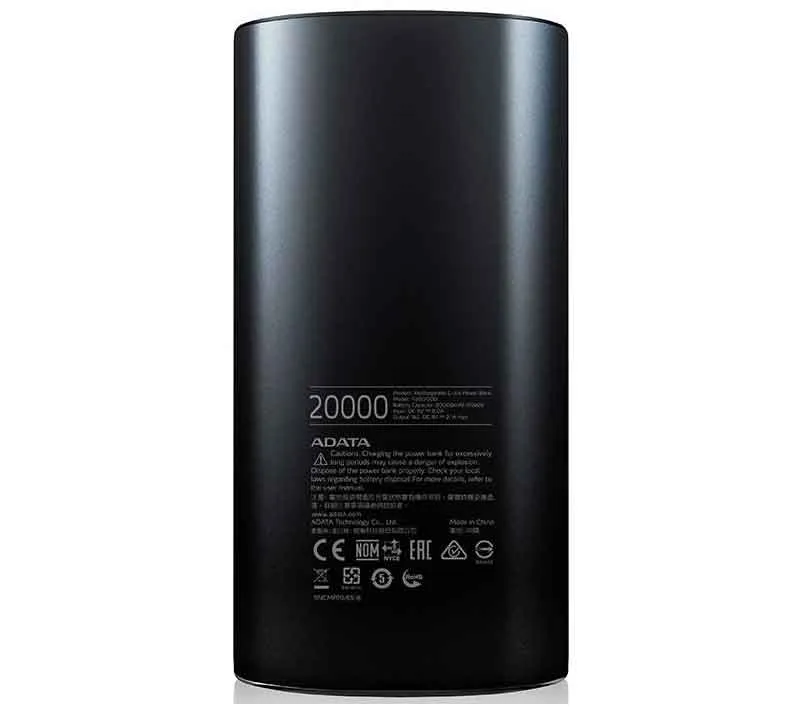 شارژر همراه ای دیتا مدل P20000D ظرفیت 20000 میلی آمپر ساعت