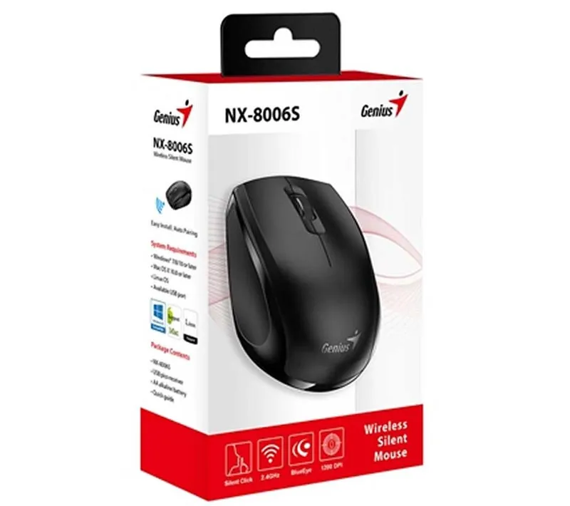ماوس بی سیم جنیوس مدل NX-8006S