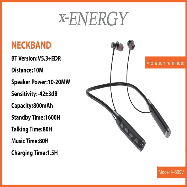 هندزفری بلوتوثی ایکس انرژی مدل X-809V