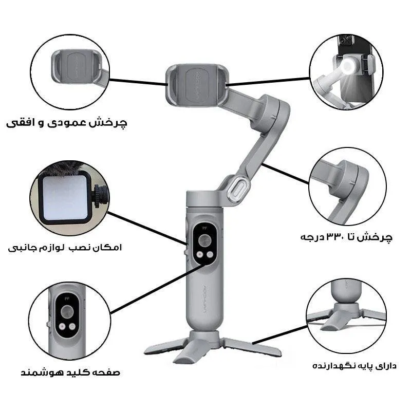 لرزشگیر و پایه نگهدارنده موبایل آچوان مدل Smart X