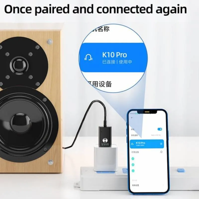 گیرنده و فرستنده بلوتوث چهار کاره مدل K10 Pro