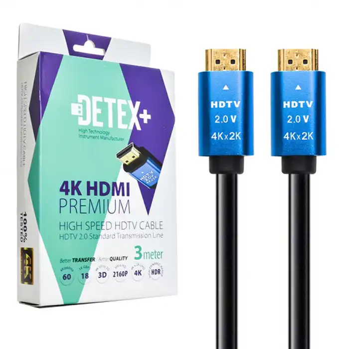 کابل HDMI 4K دیتکس پلاس طول 3 متر