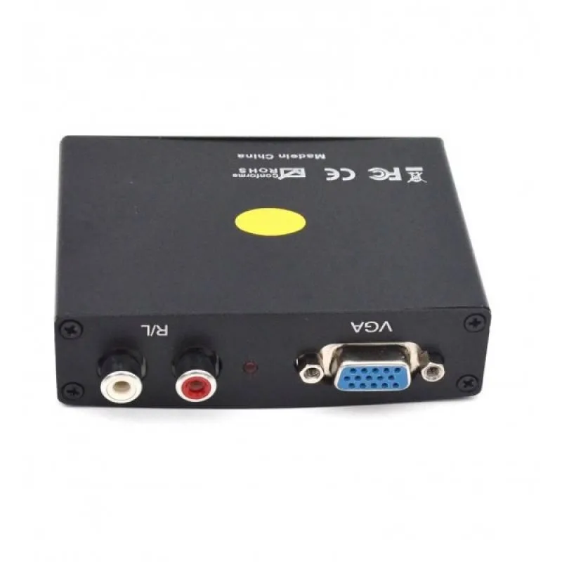 تبدیل VGA به HDMI فلزی + صدا + آداپتور برق رویال