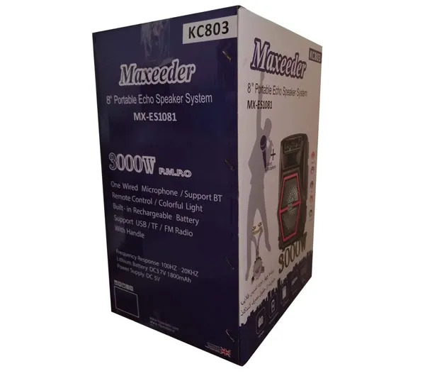 اسپیکر پرتابل چمدانی مکسیدر مدل KC803