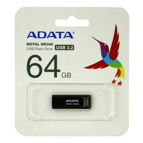 فلش مموری USB 3.2 ای دیتا مدل UR340 ظرفیت 64 گیگابایت