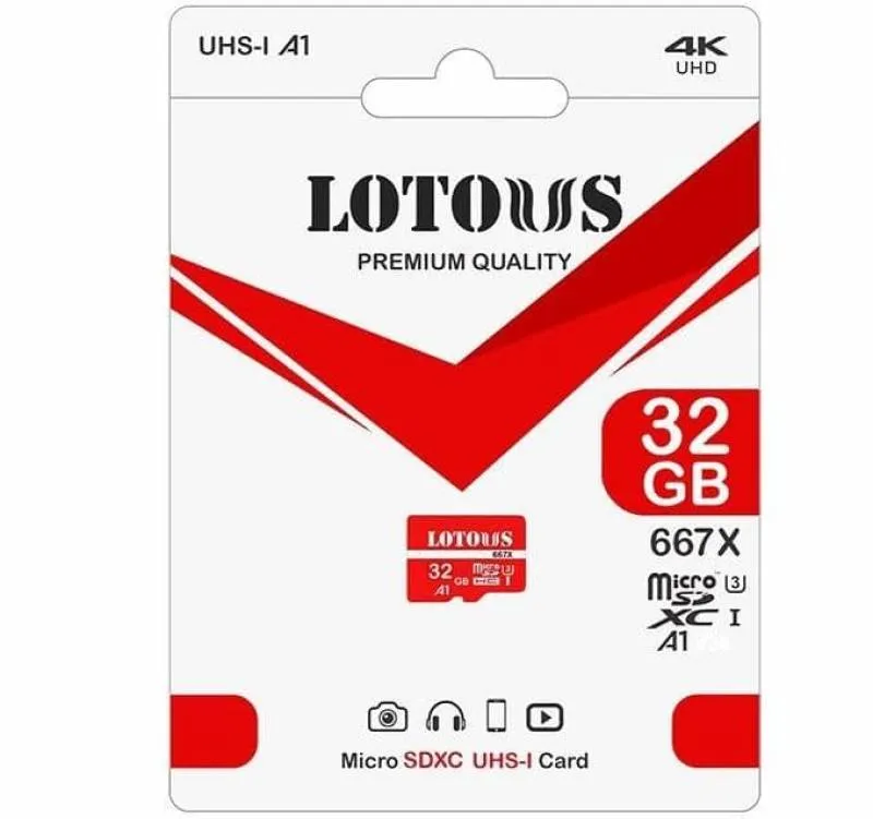 کارت حافظه microSDXC لوتوس مدل 667X کلاس 10 استاندارد UHS-I U3 ظرفیت 32 گیگابایت
