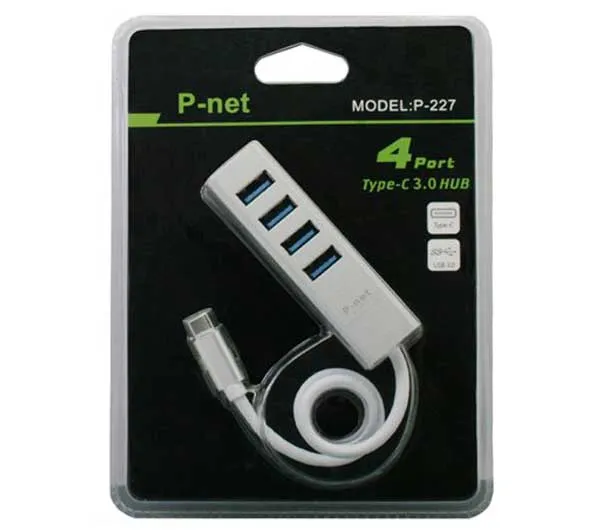 هاب 4 پورت USB 3.0 پی نت مدل P-227