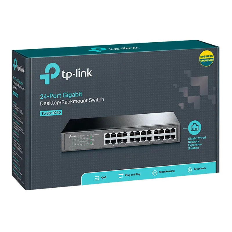 سوییچ 24 پورت مگابیتی و رکمونت تی پی-لینک مدل TL-SG1024D