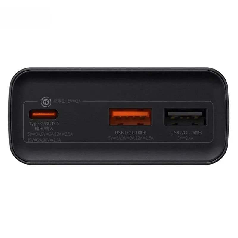 شارژر همراه باسئوس مدل Adaman PPBD030001 PD+QC 22.5W ظرفیت 20000 میلی آمپر ساعت