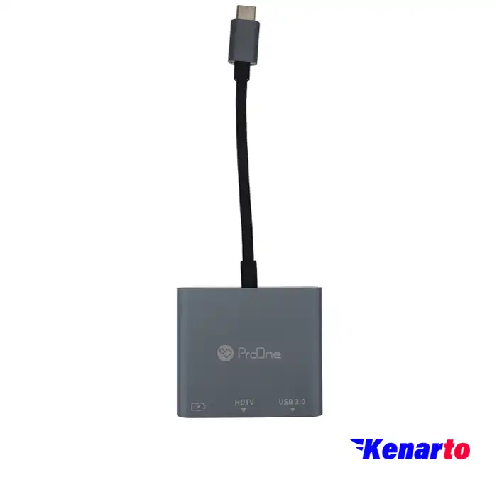 هاب 3 پورت Type-C پرووان مدل PHU552