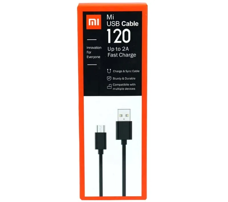 کابل تبدیل USB به Microusb شیائومی طول 1.2 متر