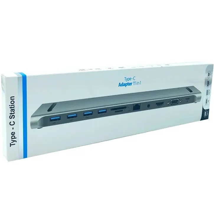 هاب و داک استیشن USB-C یازده پورت کی نت مدل K-MFCMS1111