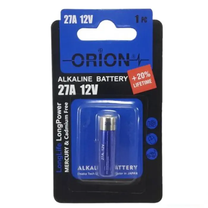 باتری ریموت کنترل 27A اوریون مدل Alkaline 12V