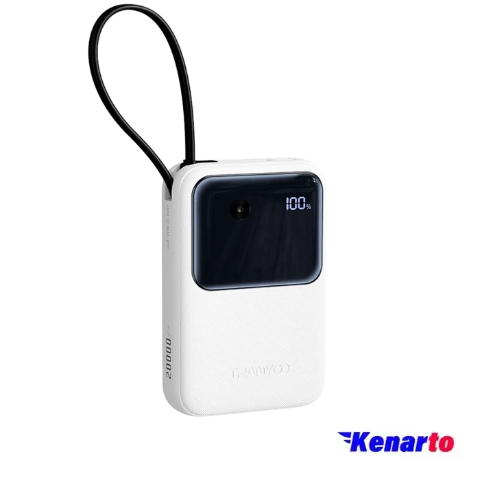 شارژر همراه ترانیو مدل T-K12 PD 22.5W ظرفیت 20000 میلی‌آمپر ساعت