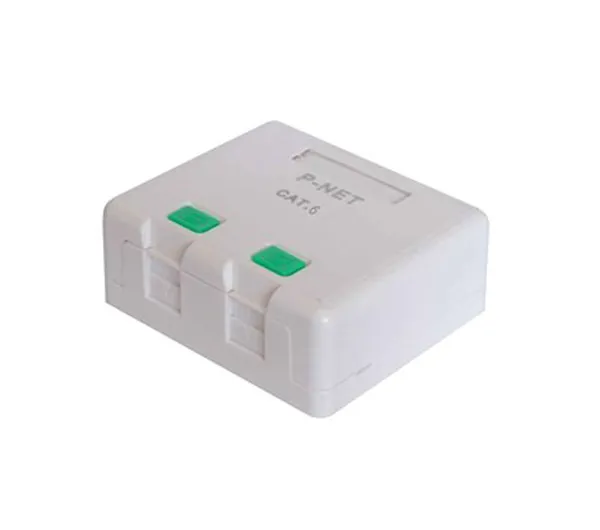 کیستون باکس پی نت پلاس مدل Cat6 دو پورت