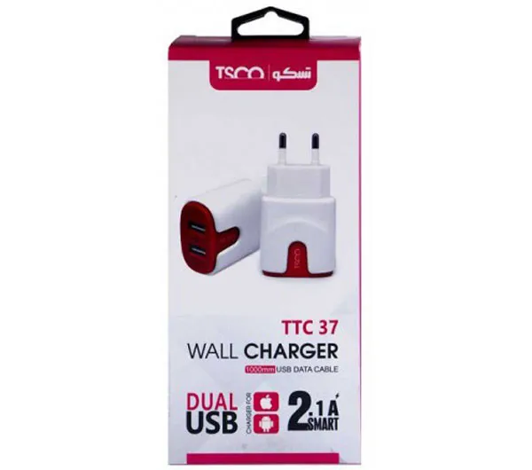 شارژر دیواری تسکو مدل TTC 37 با کابل MicroUSB