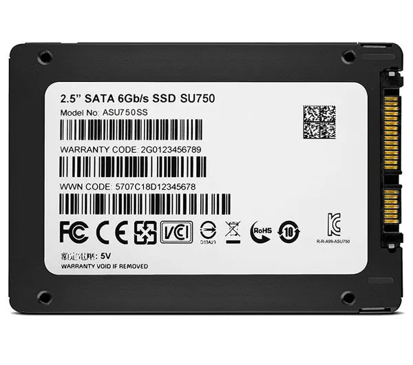 حافظه SSD ای دیتا مدل SU750 ظرفیت 256 گیگابایت