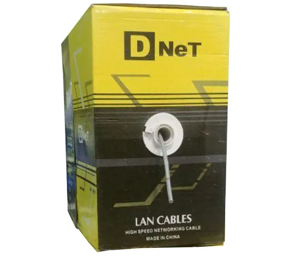 کابل شبکه CAT5E دی-نت شیلدار SFTP طول 305 متر