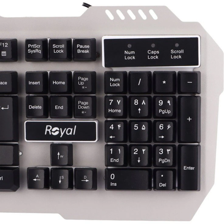 کیبورد مخصوص بازی رویال مدل RKG-615 RGB