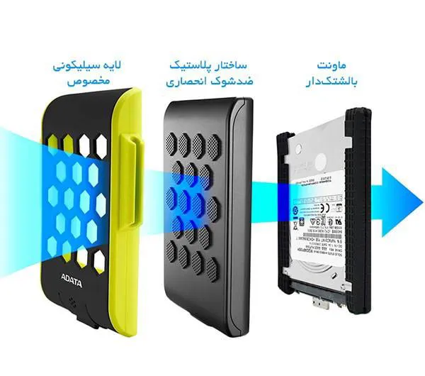 هارد اکسترنال ای دیتا مدل HD720 ظرفیت 2 ترابایت