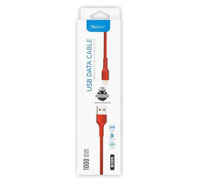 کابل تبدیل USB به MicroUSB وریتی مدل CB-3137A طول 1 متر