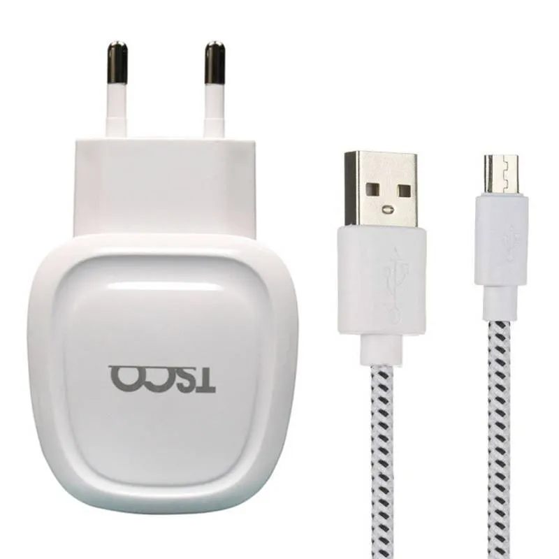 شارژر دیواری تسکو مدل TTC 46 با کابل MicroUSB