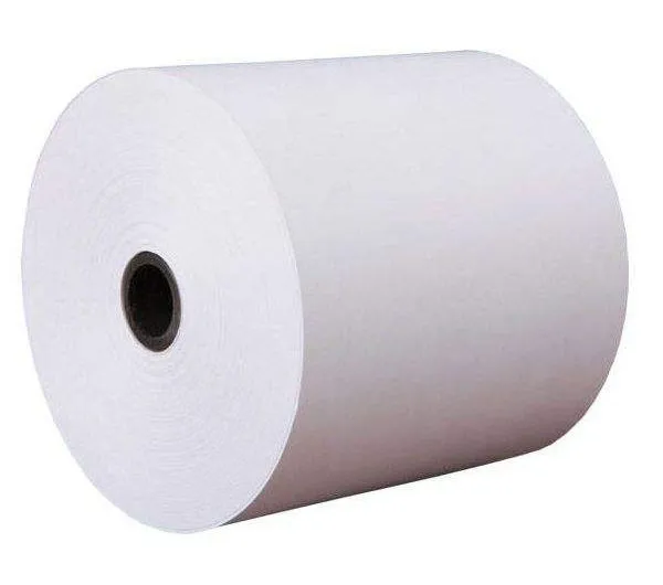 کاغذ پرینتر حرارتی رولی 80 میلیمتر رنگ زمینه مشکی