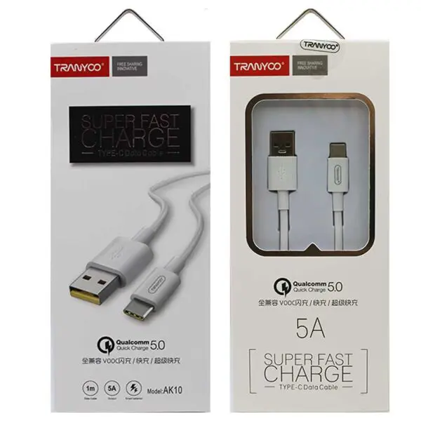 کابل تبدیل USB به Type-C ترانیو مدل T-AK10 طول 1.2 متر