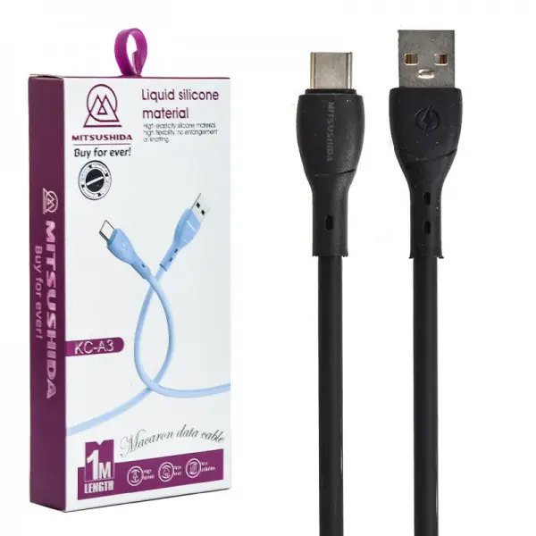 کابل تبدیل USB به Type-C میتسوشیدا مدل KC-A3 طول 1 متر