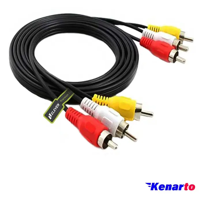 کابل تبدیل 3 به 3 AV RCA ایلون مدل EL-150 طول 1.5 متر