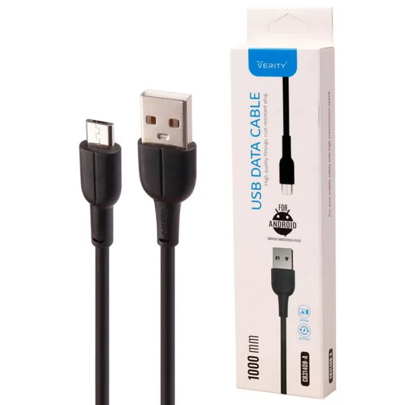 کابل تبدیل USB به MicroUSB وریتی مدل CB 3140B طول 1 متر