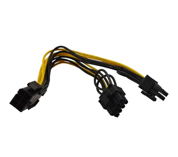 کابل تبدیل برق 6 پین ATX به 2 عدد 8 پین نری