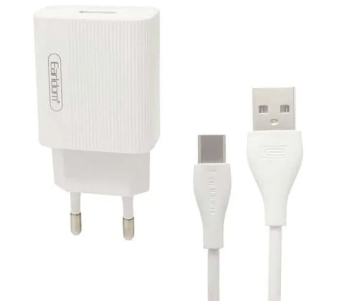شارژر دیواری ارلدام مدل ES-201 به همراه کابل Type-C شارژر دیواری ارلدام مدل ES-201 به همراه کابل Type-C