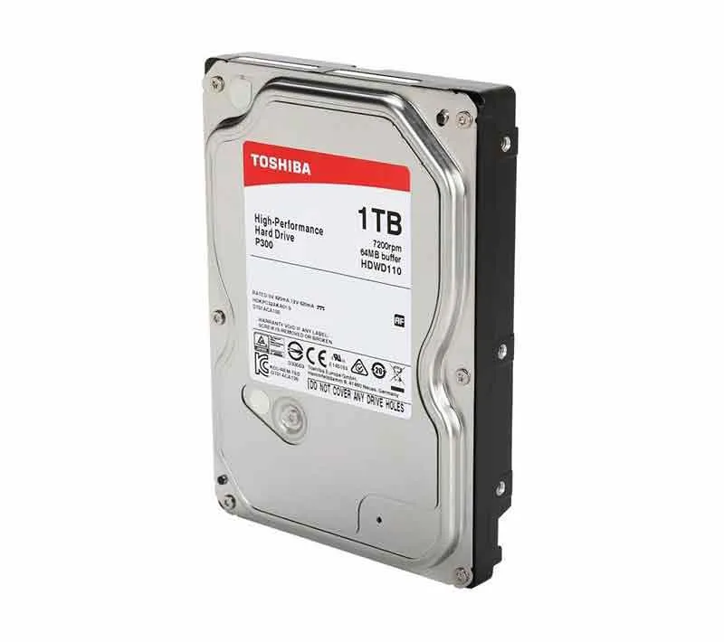 هارددیسک اینترنال توشیبا مدل P300 HDWD110UZSVA ظرفیت 1 ترابایت