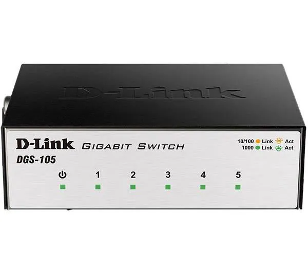 سوییچ 5 پورت گیگابیت و دسکتاپ دی-لینک مدل DGS-105