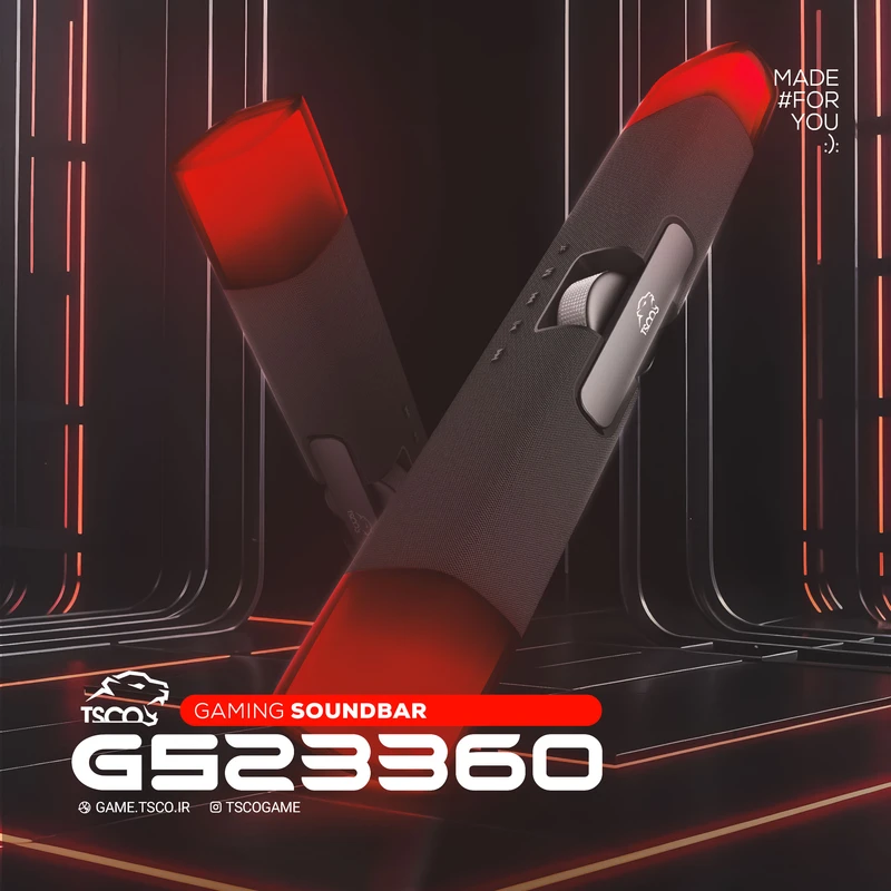 ساندبار گیمینگ تسکو مدل GS23360 RGB